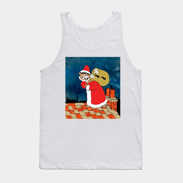 Santa Paws Rooftop Tank Top by KarwilbeDesigns